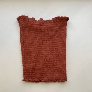 Ribbed full length tube top